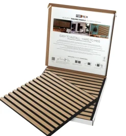 Discount Fibrotech Akustikkpanel Square 22 x 520 x 520 mm 2-pk. Light Oak
