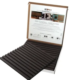 Sale Fibrotech Akustikkpanel Square 22 x 520 x 520 mm 2-pk. Smoked Oak