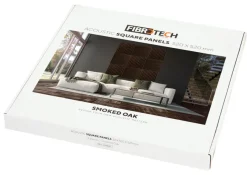 Sale Fibrotech Akustikkpanel Square 22 x 520 x 520 mm 2-pk. Smoked Oak