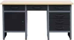 Hot Arbeidsbenk med skap/skuffer 160 x 60 x 85 cm