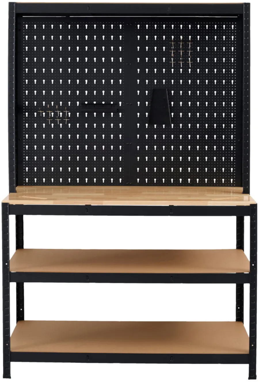 Sale Arbeidsbord m/vegg og hyller 180x120x60 cm