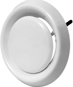 Hot Avtrekksventil Ø100 mm m/lokk Hvit