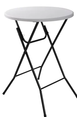 Sale Barbord sammenleggbart Ø80 x 110 cm Hvit/svart