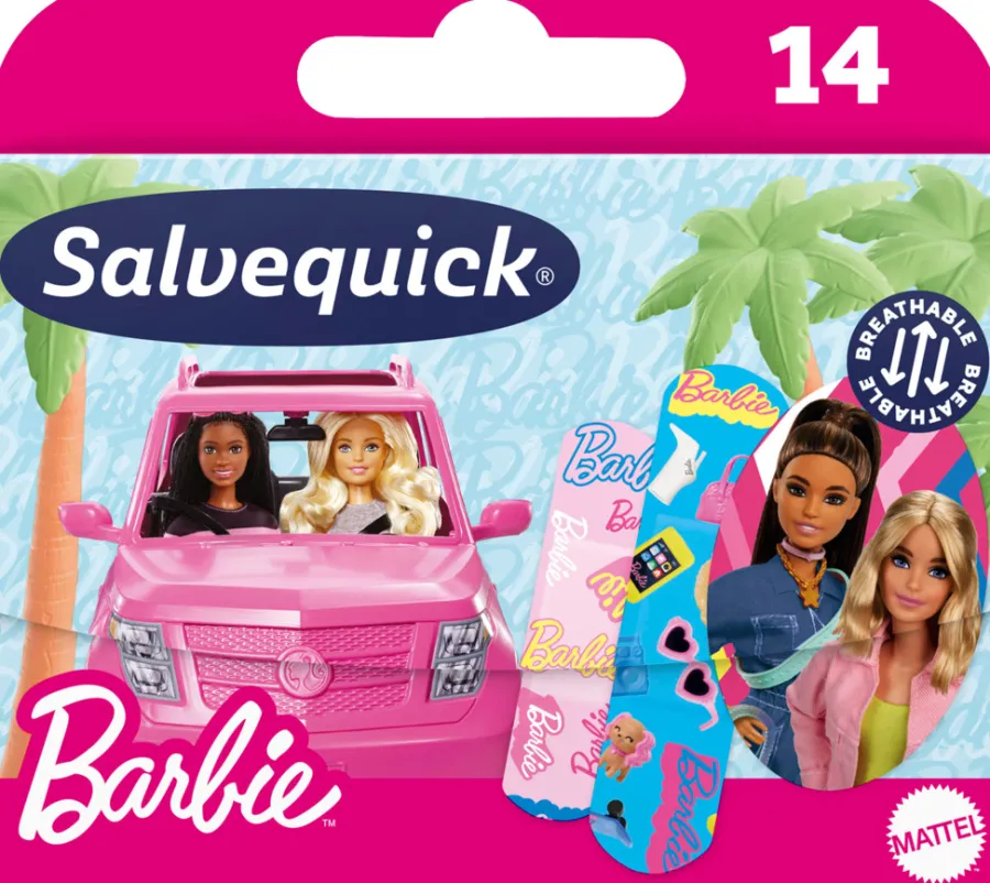 Best Salvequick Barneplaster Barbie - 14 stk.