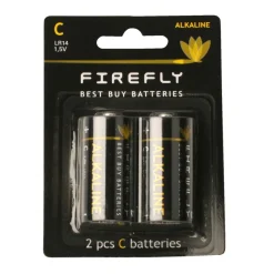 New Firefly Batteri alkaliske C LR14 2-pk. -