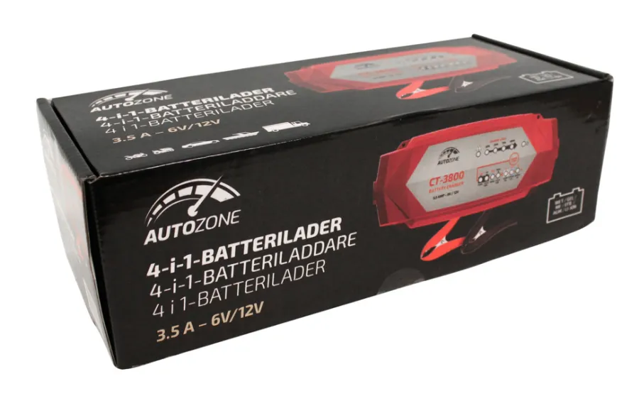Online Autozone Batterilader 1-3,5A/6-12V -