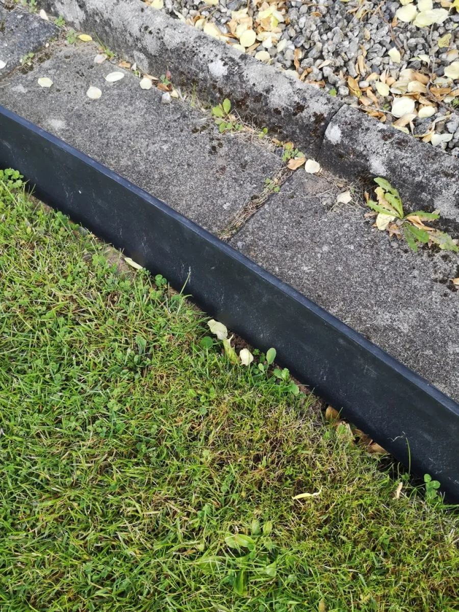 New Bedkant 10 meter svart plast