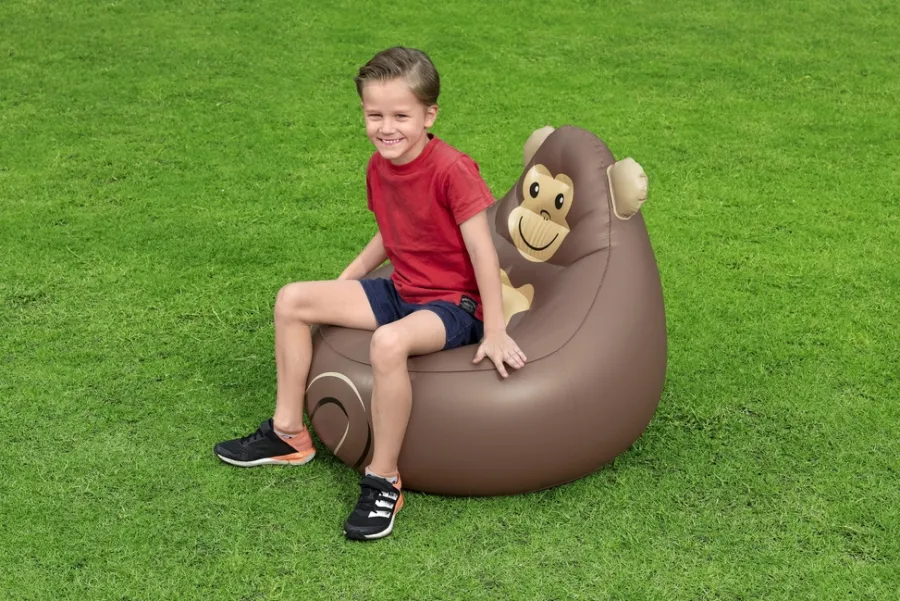 Online Bestway Cozy Critters oppblåsbar stol – ape