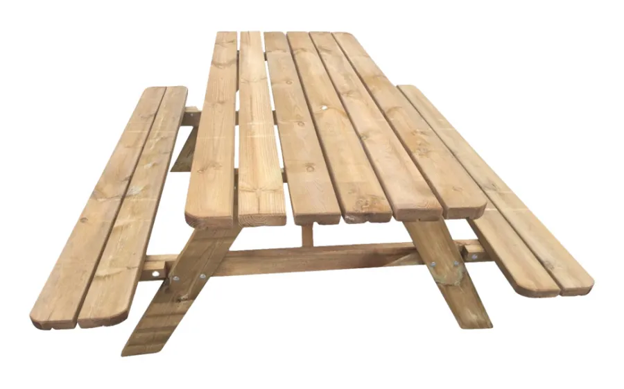 New Bord/benkesett i 42 mm brunimpregnert furu