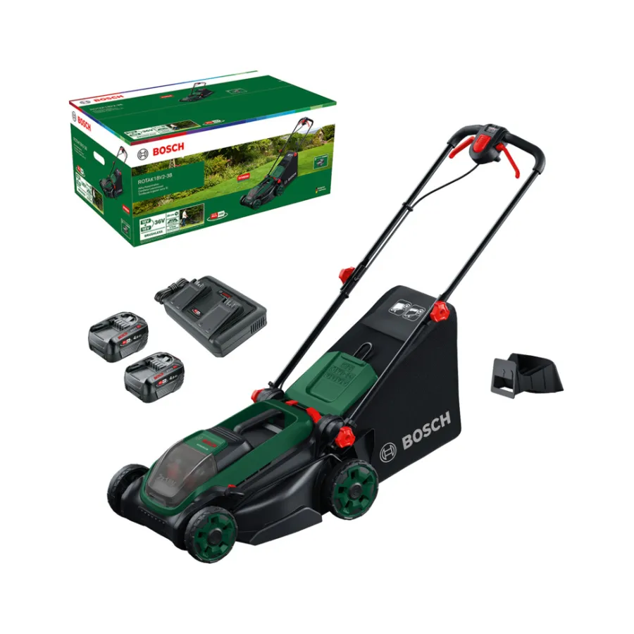 Hot Bosch Rotak 18V2-38 batteridrevet gressklipper