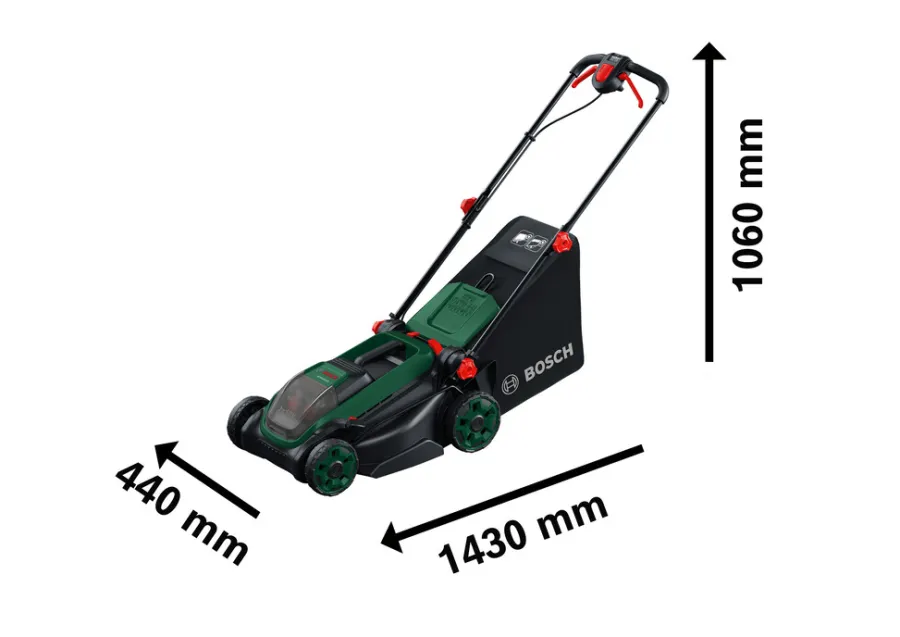 Hot Bosch Rotak 18V2-38 batteridrevet gressklipper