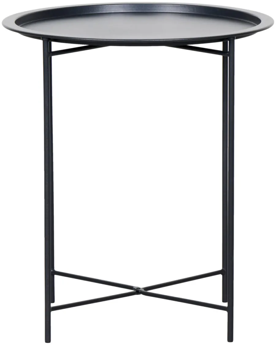Sunlife Brettbord Michigan Ø46,8 cm stål - ® Svart