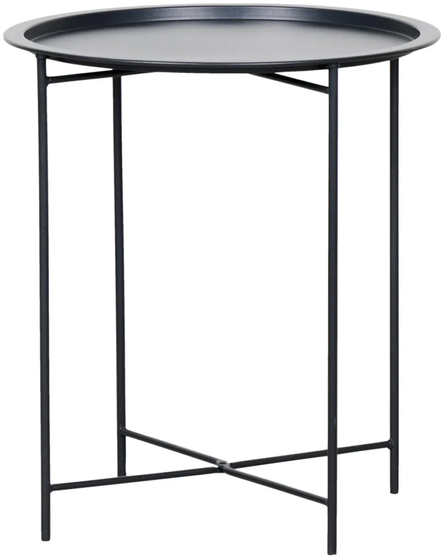 Sunlife Brettbord Michigan Ø46,8 cm stål - ® Svart