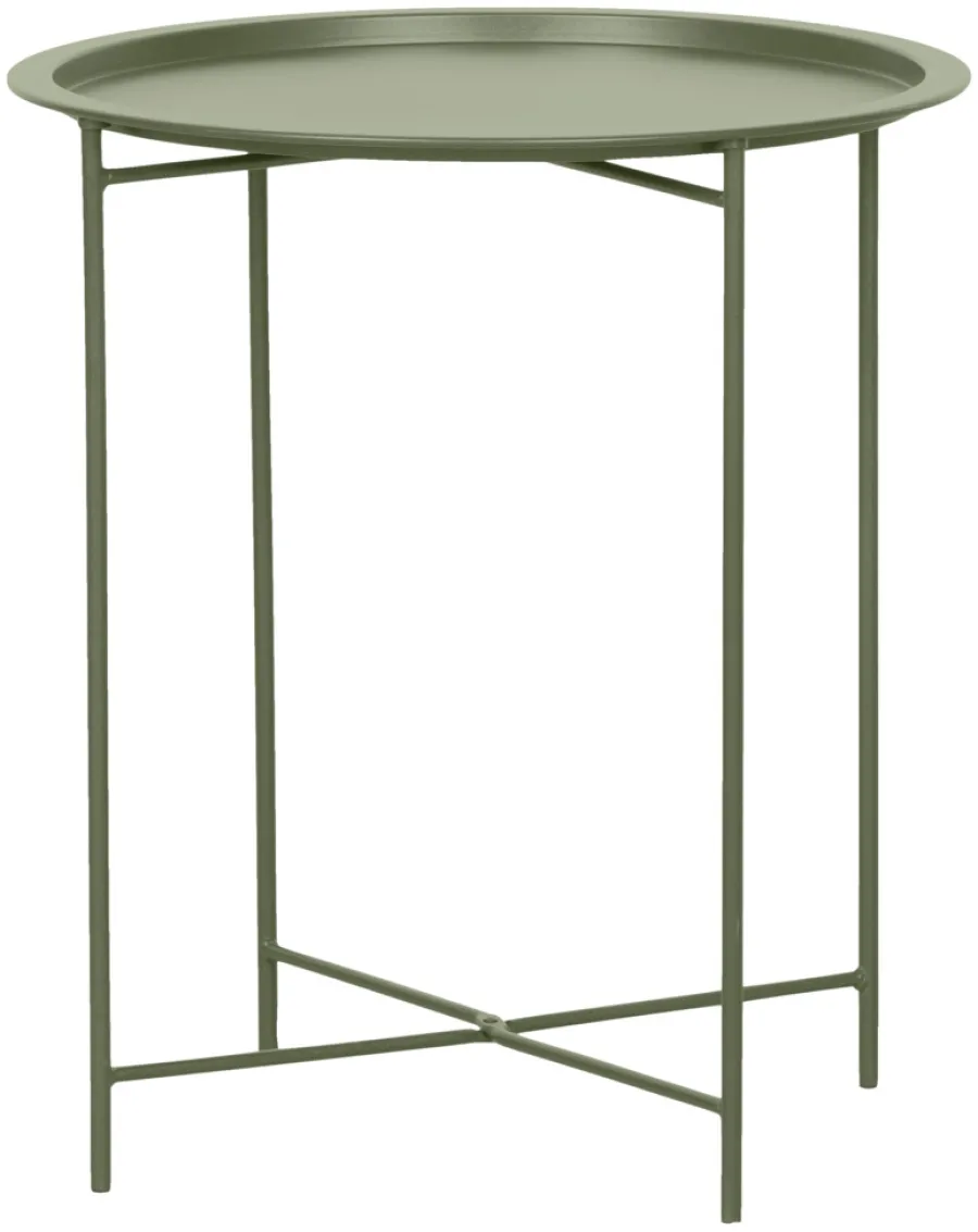Best Sunlife Brettbord Michigan stål Ø46,8 cm - ® Olivengrønn