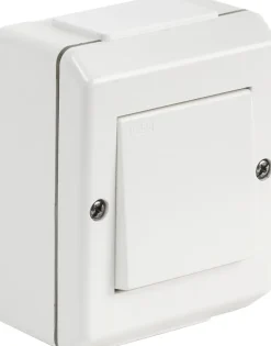 Sale ELKO Bryter 2-pol IP55 sprutsikker hvit -