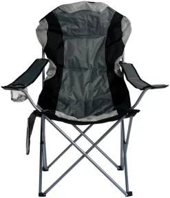 Best Sunlife Campingstol m/koppholder Osaka – ® Grå/svart