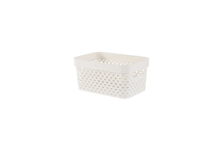 Outlet Curver Pure oppbevaringskurv 4,5 liter Hvit