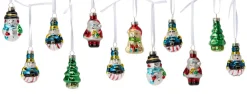 Best Stemning Dekorasjon i glass m/oppheng 5 cm - 12 -pk