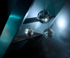 Online Stemning Discokule 3 x 6 LED hvitt lys Ø10 cm 3-pk.