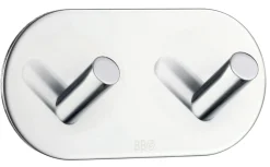 Sale Beslagsboden Dobbel krok selvklebende 96 mm - krom