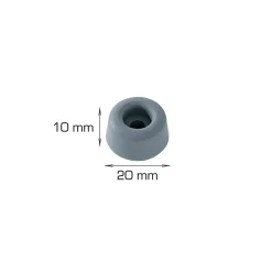 Best Home it Dørstopper gummi Ø20 x 10 mm 5 stk.