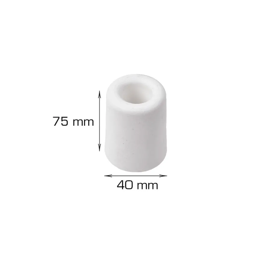 Home it Dørstopper Ø40 x H75 mm hvit plast