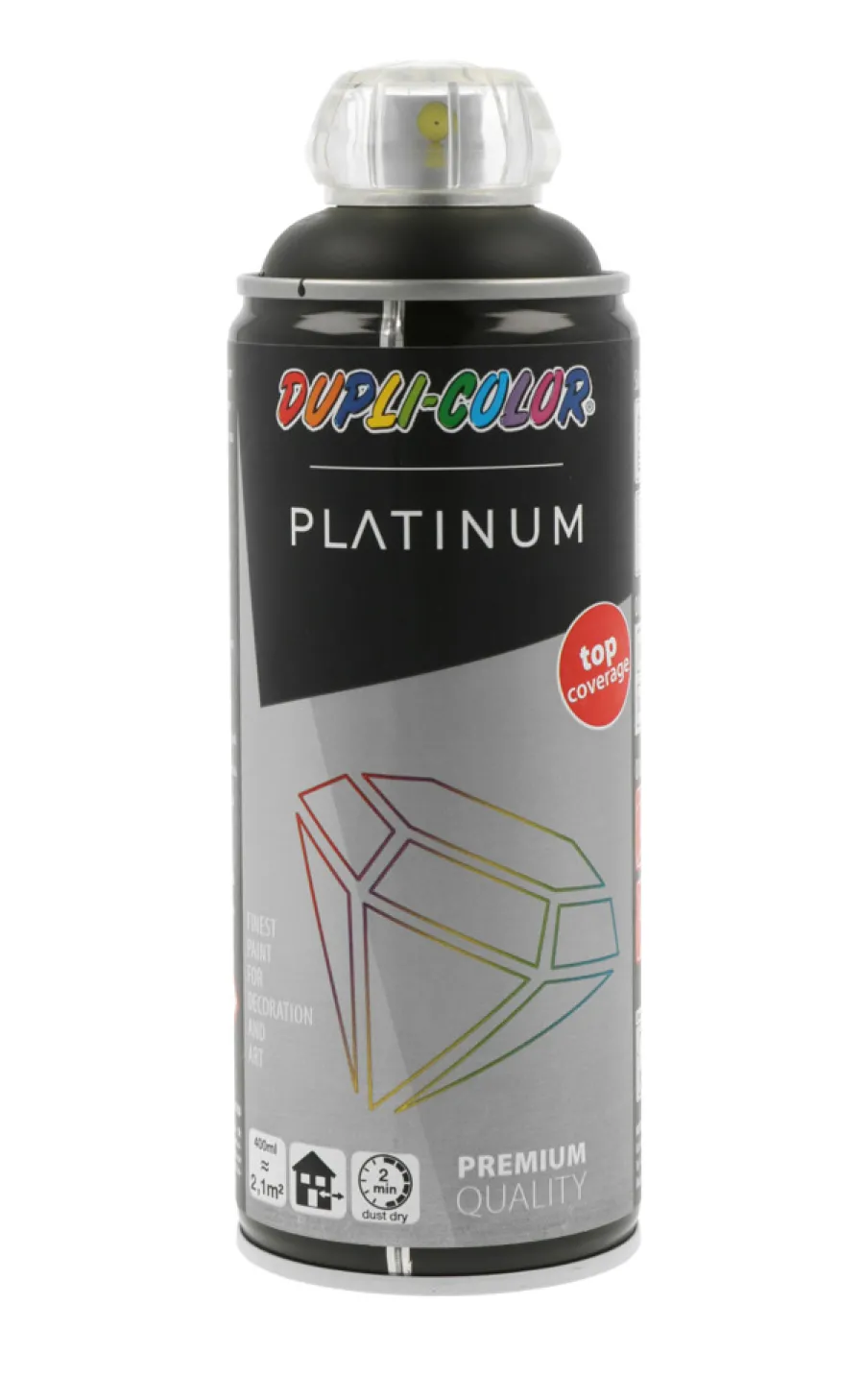 Discount Dupli-Color Platinum spraymaling matt Svart