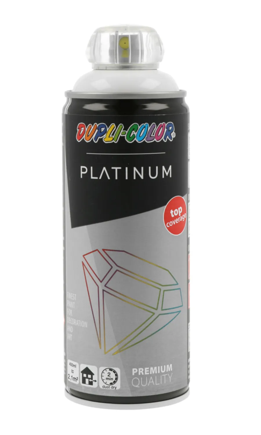 New Dupli-Color Platinum spraymaling blank Hvit