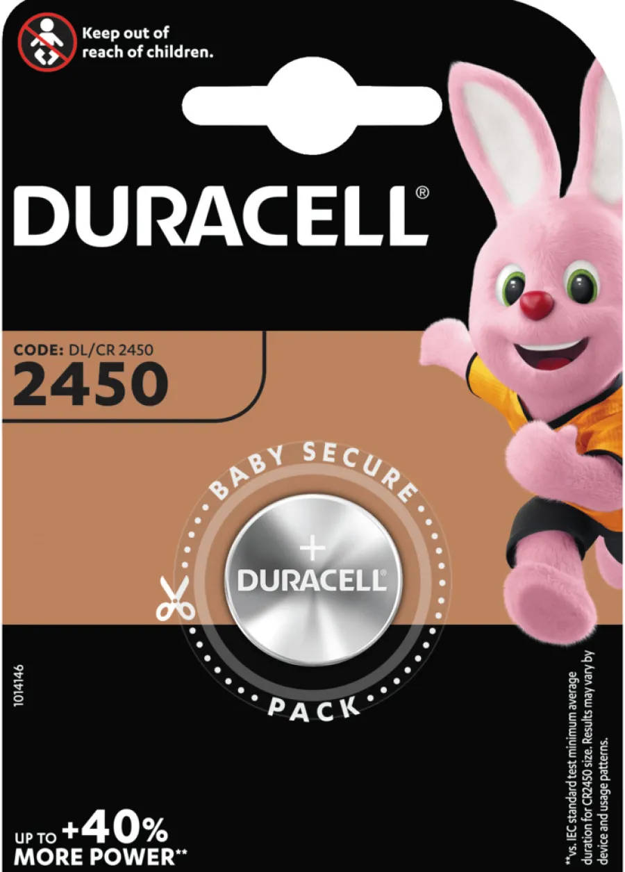 Online Duracell knappcellebatteri 2450 1-pk.