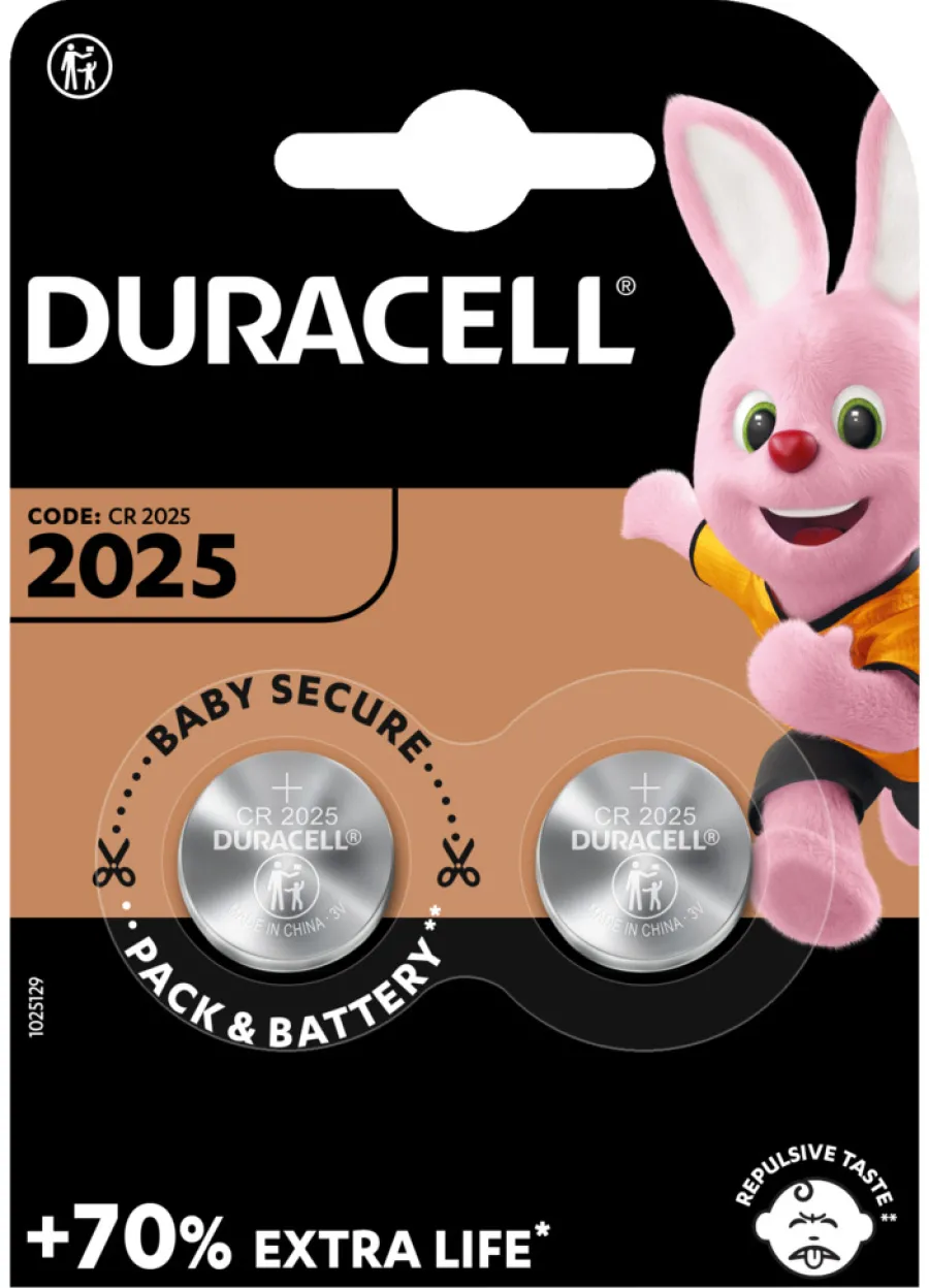 Discount Duracell knappcellebatteri 2025 2-pk.