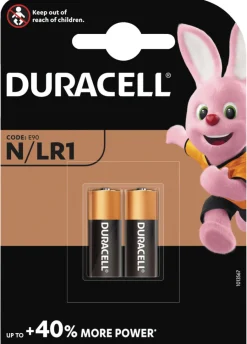 Discount Duracell Security N/LR1 alkaline batterier 2-pk.
