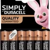 Outlet Duracell Simply AA alkaliske batterier 6-pk.