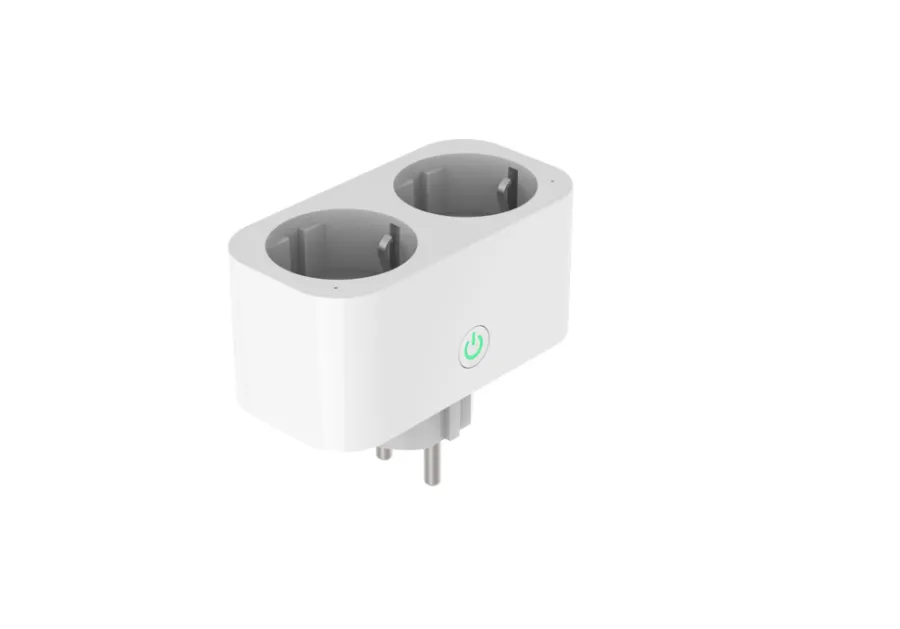 Best Elworks Energimåler plugg m/timer wifi dobbeltstikk -