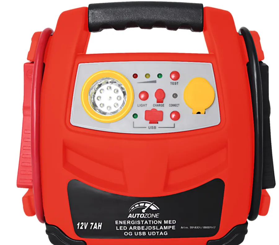 Discount Autozone Energistasjon med kompressor 12 V/7 Ah -
