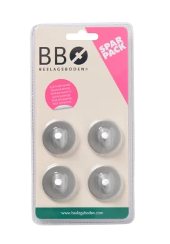Discount Beslagsboden Enkel krok Ø30 mm 4 pk. - børstet stål