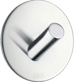 Beslagsboden Enkel krok selvklebende Ø48 mm - krom