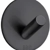New Beslagsboden Enkel krok selvklebende Ø48mm - matt svart