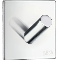 Outlet Beslagsboden Enkel krok selvklebende 45 x 45 mm - krom