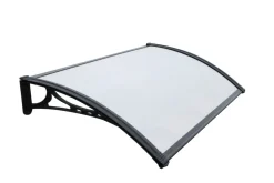 Clearance Entrétak til dør "Kalmar 1000" svart 1000 x 600 mm