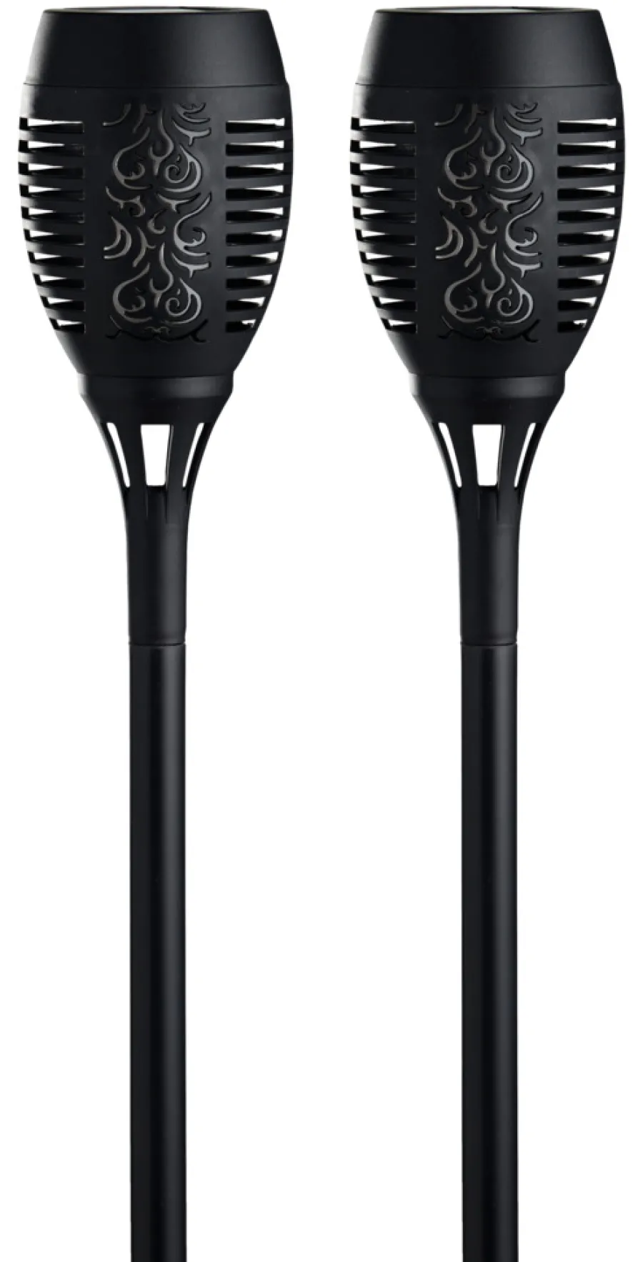 Sale Garden Fakler med solceller Ø9 x H58 cm 2-pk. - ® Svart