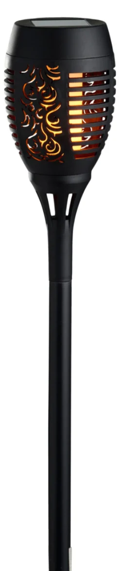 Sale Garden Fakler med solceller Ø9 x H58 cm 2-pk. - ® Svart
