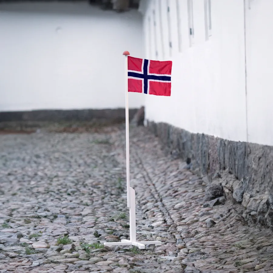 Clearance Flaggstang med norsk flagg 1,6 meter