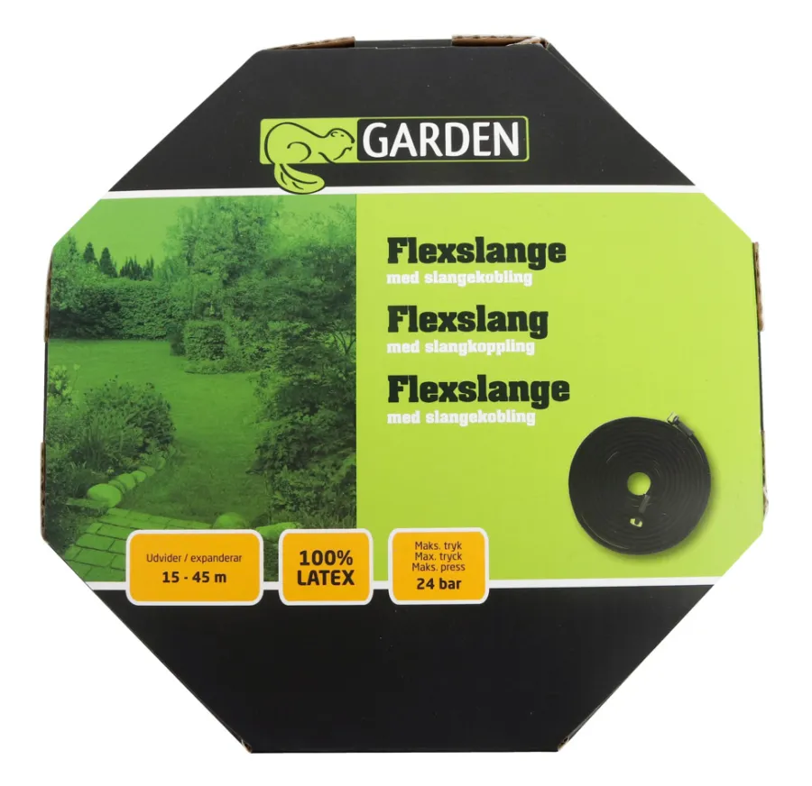 Discount Garden Flexslange med slangekobling 45 meter - ®