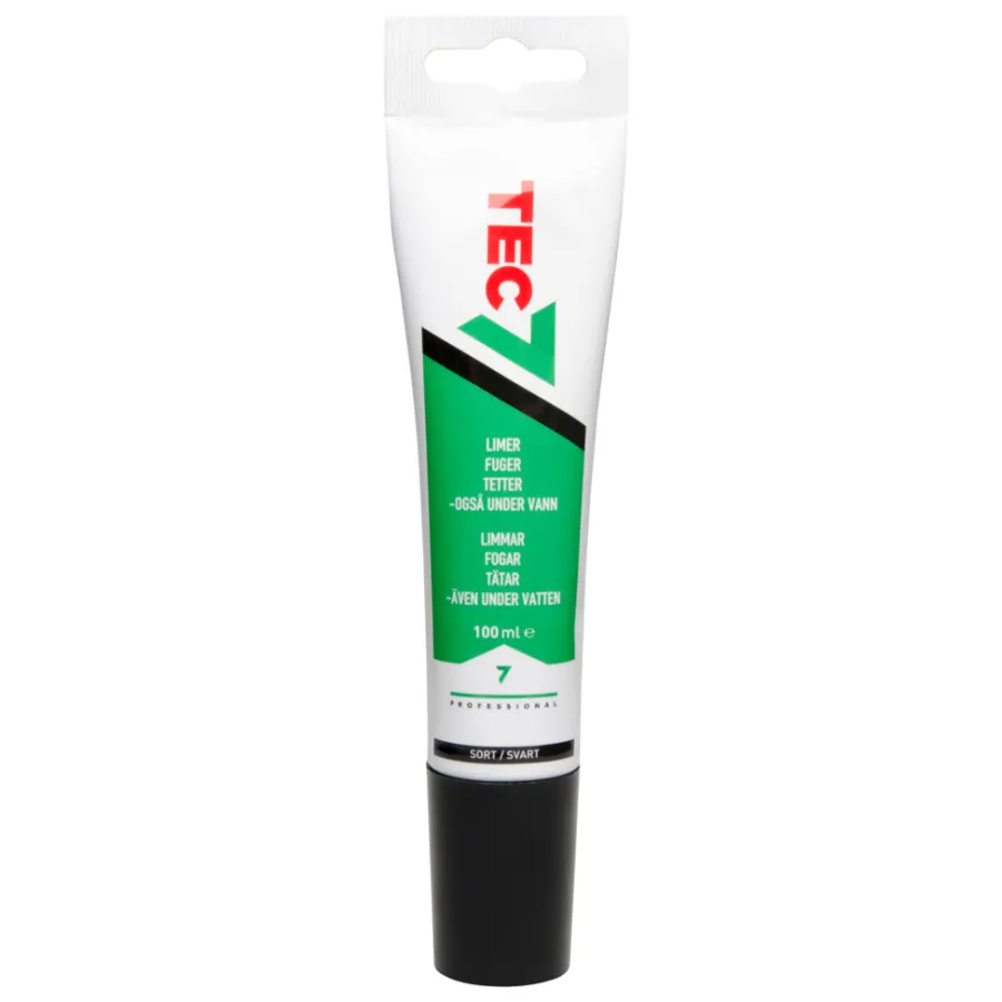 TEC7 Fugemasse 100 ml Svart