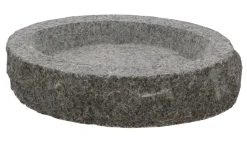 Sale Gardenlife Bird Fuglebad granitt 26 x 17 x 7,4 cm Natur/gråmelert