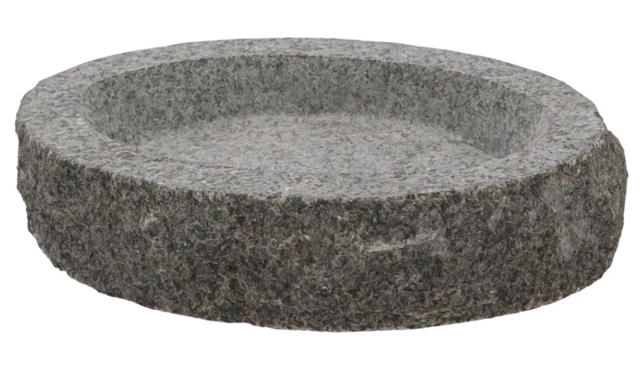 Sale Gardenlife Bird Fuglebad granitt 26 x 17 x 7,4 cm Natur/gråmelert