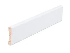 Clearance Rindalslist Furu 12x58 karmlist rund 2,2 meter Vannbasert maling hvit NCS S-0502Y