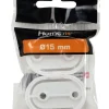 Sale Garderobestangholder oval 2 stk.