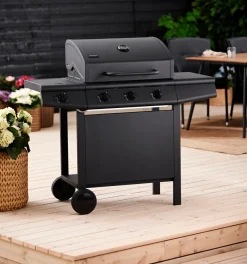 New Grillexpert Gassgrill 3 brennere og sidebrenner svart -