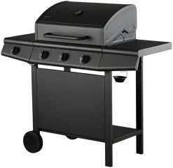 New Grillexpert Gassgrill 3 brennere og sidebrenner svart -